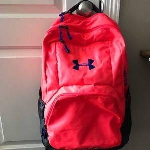 Under Armour hot pink backpack
